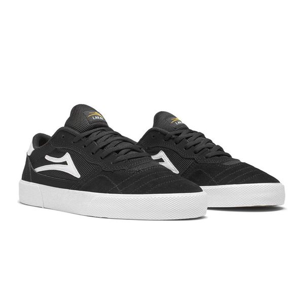 LaKai Cambridge Black/White/Gold Skate Shoes Mens | Australia PZ0-6916